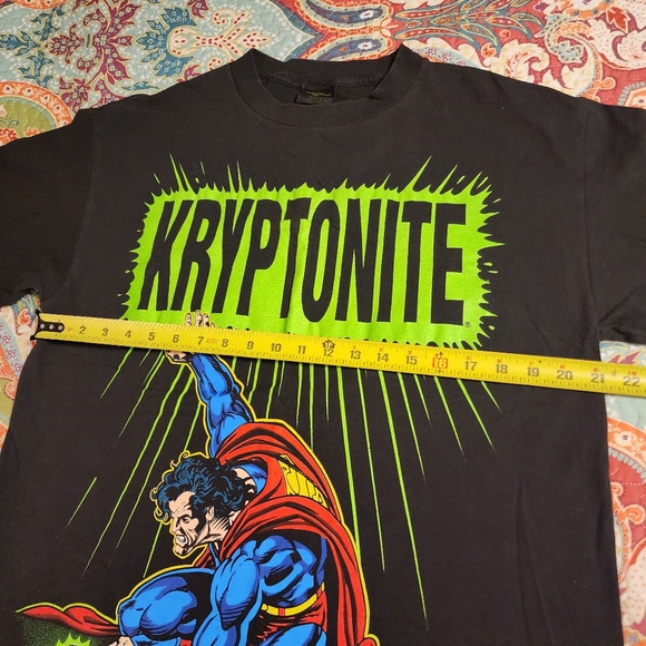 DC Comics Vintage 90s Kryptonite Superman Graphic Tee | 1994 | Changes - Picture 9 of 11